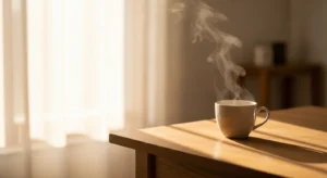 여백의 미를 살린 베이지 배경 위에 최소한의 스킨케어 보틀이 놓인 미니멀 대표 이미지