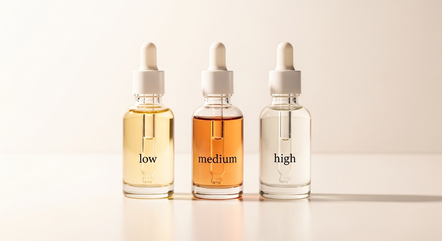 레티놀 농도 비교_입문·중급·고급 단계별 레티놀 제품