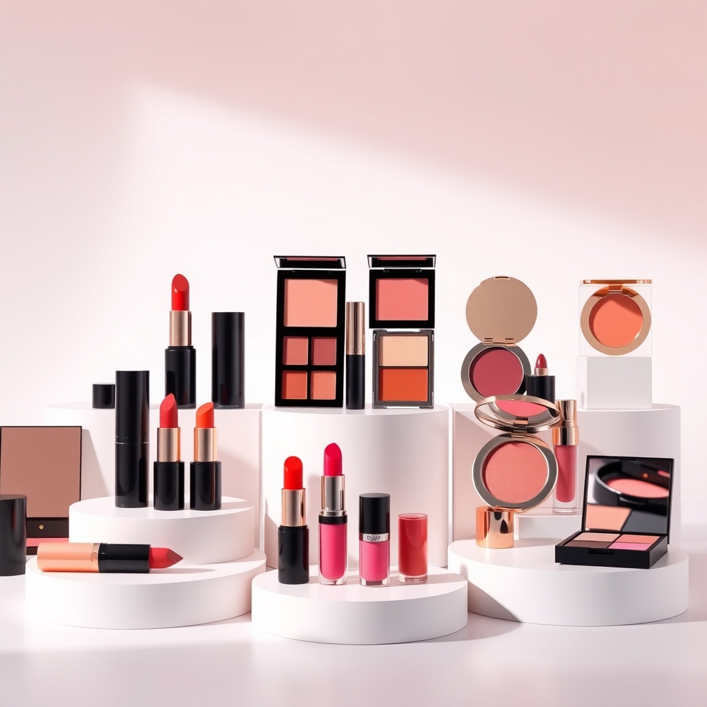 거울 앞에서 자신의 피부톤에 맞는 K-뷰티 립 컬러를 신중하게 고르는 젊은 여성의 클로즈업