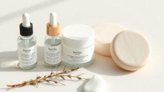 백자 미니멀리즘을 화장품으로 표현