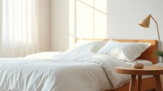 정갈함 고급스러움을 표현하는 침실 이미지