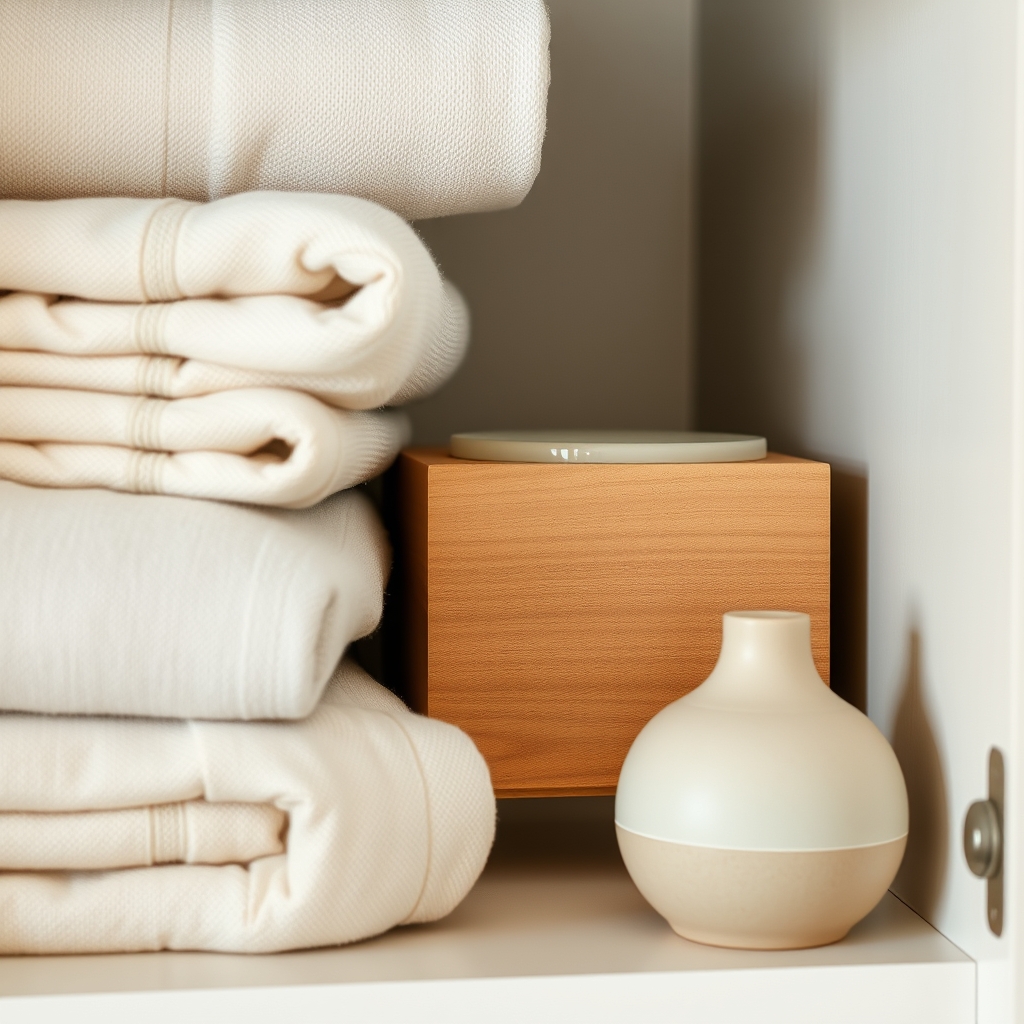 복잡했던 책상이 정리 후 고급스러운 가죽 패드와 미니멀한 디자인의 펜꽂이, 작은 예술 작품으로 채워져 기능적이면서도 품격 있는 개인 작업 공간으로 변모한 모습입니다.