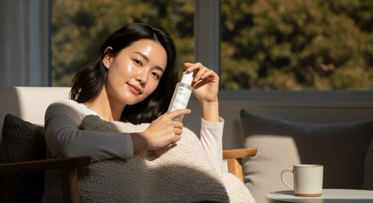 각질 제거 주기를 위한 피부 관리 라이프스타일 이미지