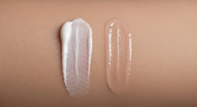 무기자차와 유기자차 선크림 비교 이미지